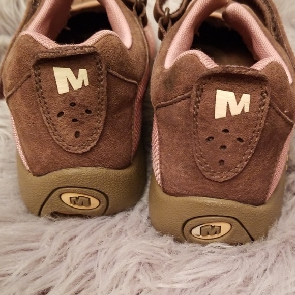 Girls Youth Size 4 MERRELL VELCRO SLIP ONS - Picture 3 of 6